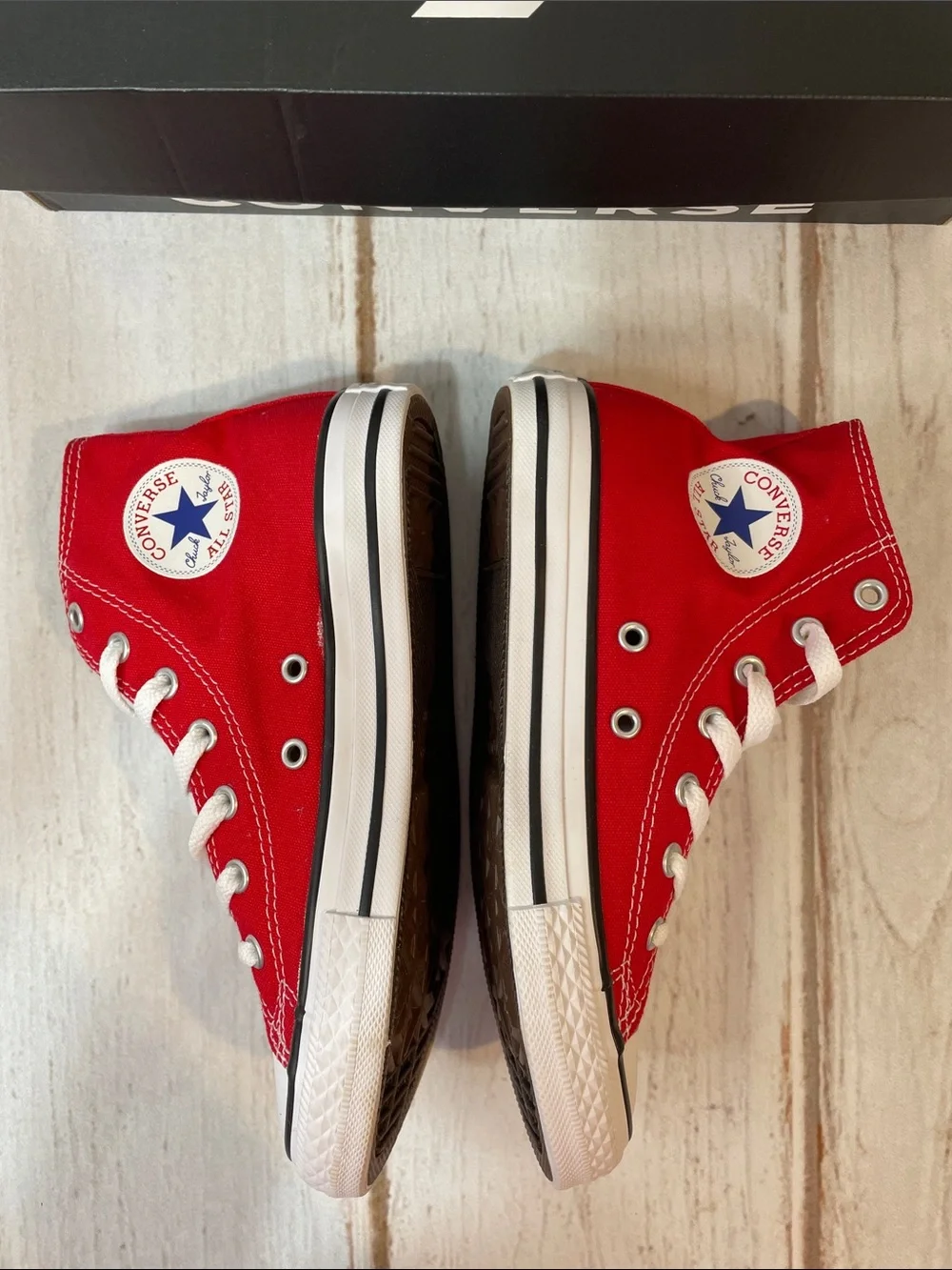 NEW Converse Kids Youth 2.5 Red Canvas High Top Chuck Taylor Sneakers Classic